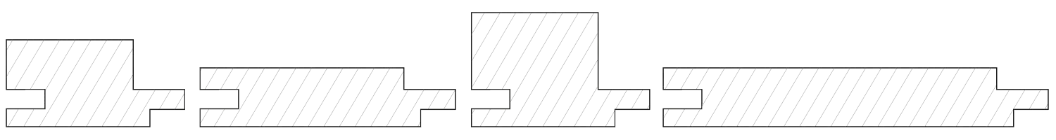Muster Vario 3D Fichte - Grau Kontrast