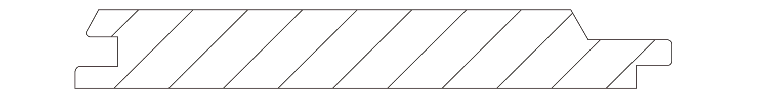 Muster TRAPEZ­SCHALUNG - Fichte